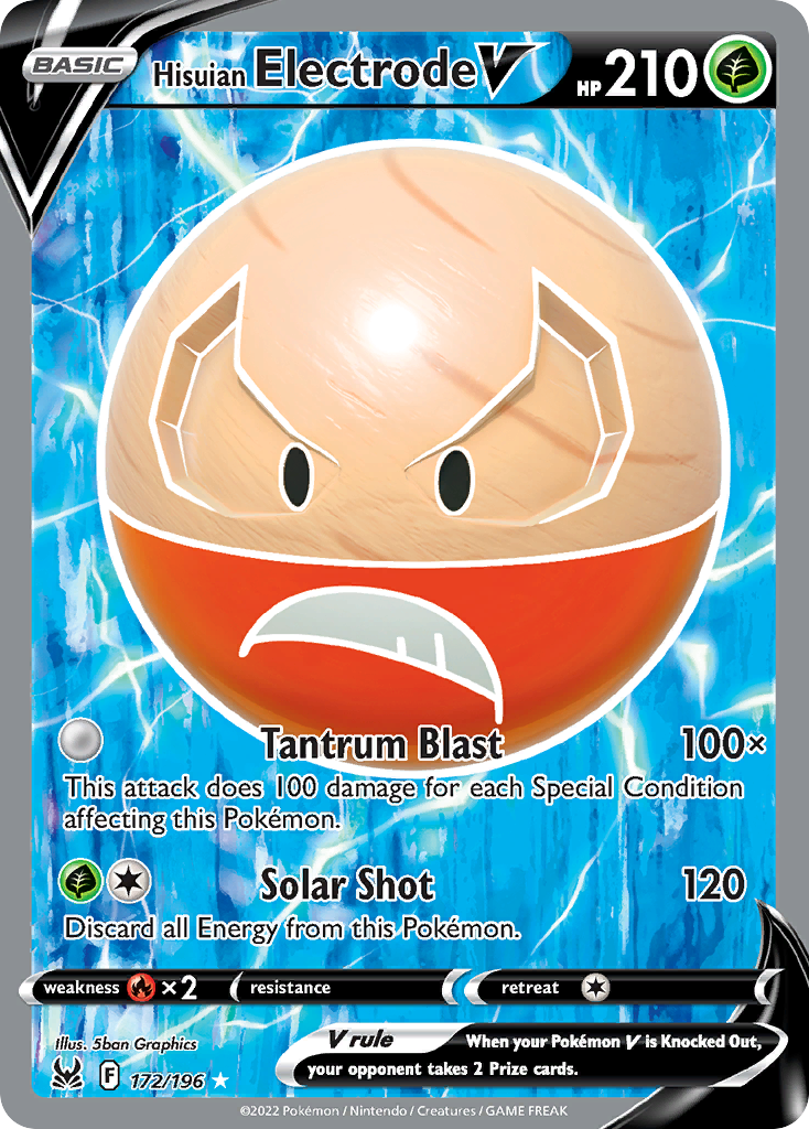 Hisuian Electrode V — illustrated card
