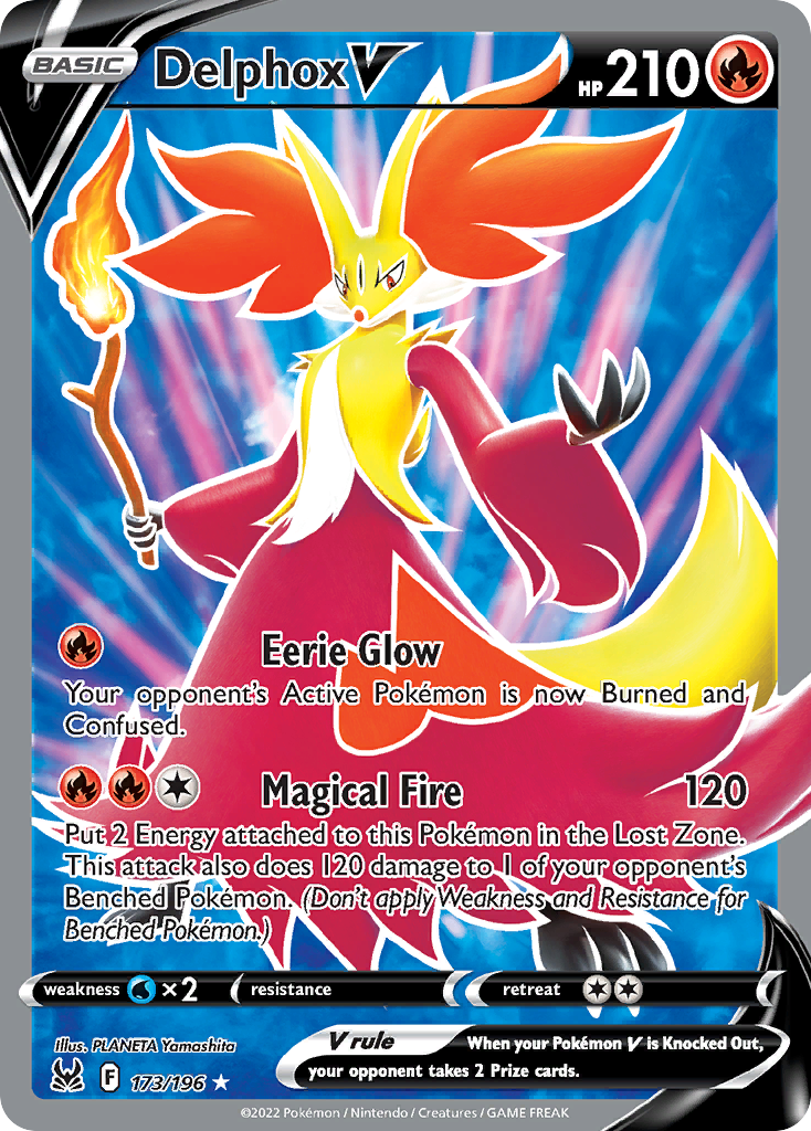 Delphox V — illustrated card