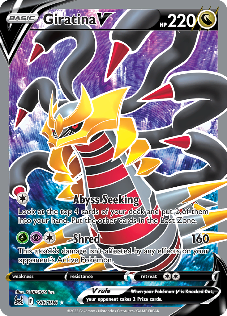 Giratina V — illustrated card