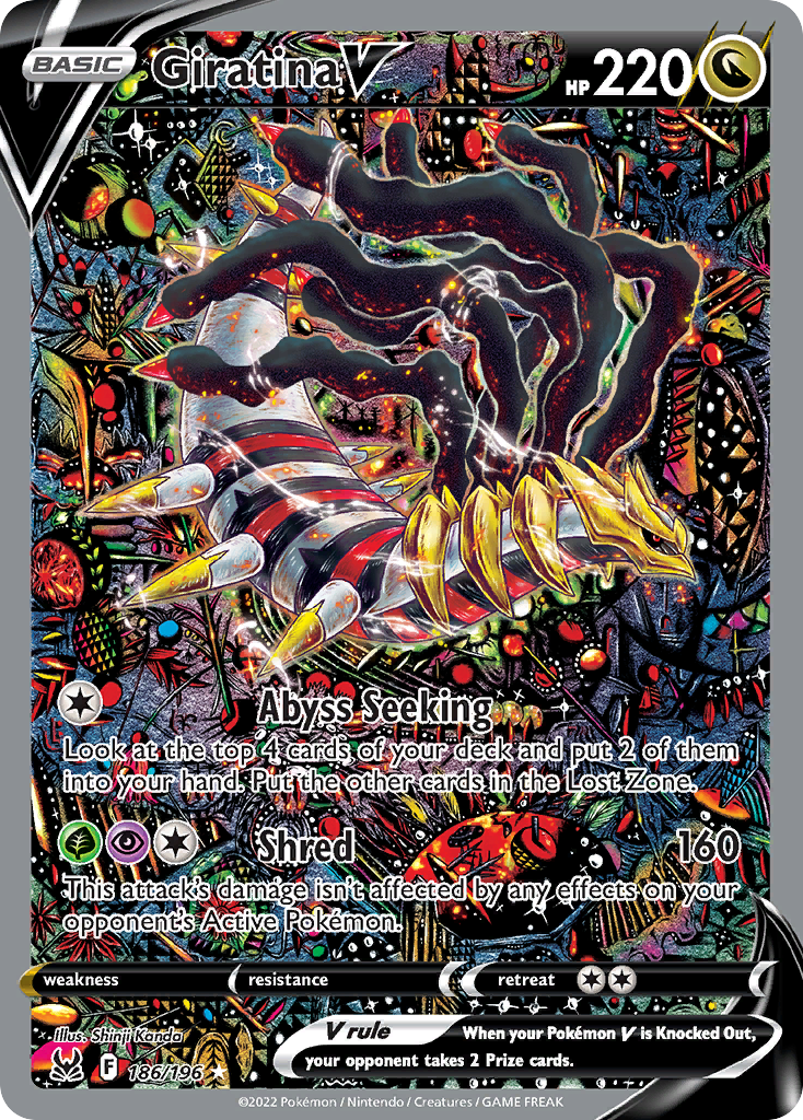 Giratina V — illustrated card