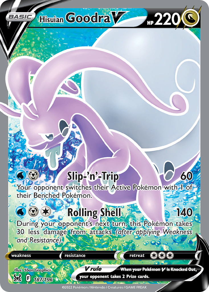 Hisuian Goodra V — illustrated card