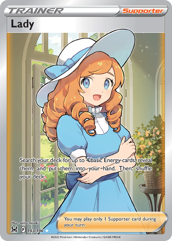 Lady — illustrated card