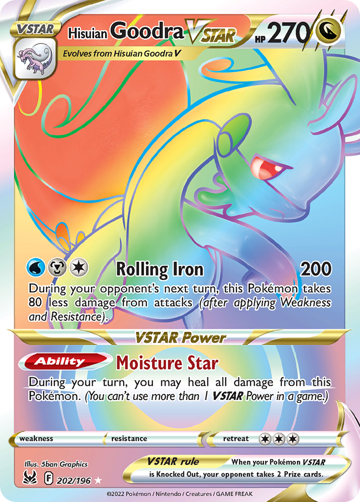 Hisuian Goodra VSTAR — illustrated card