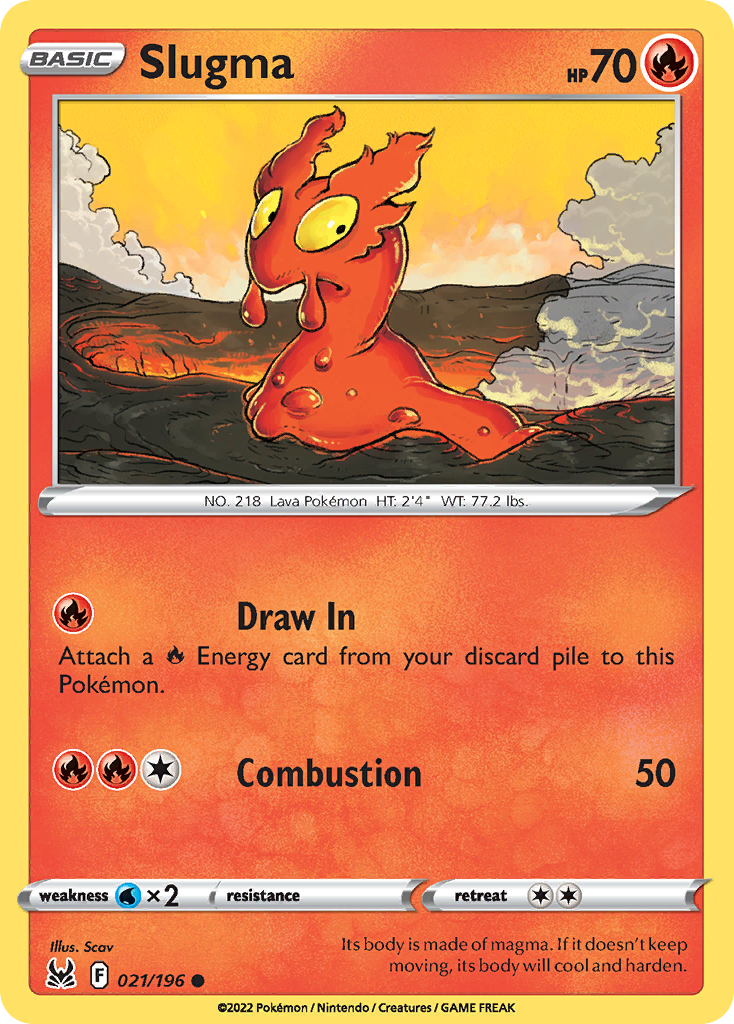 Slugma — illustrated card