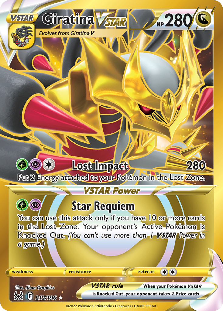 Giratina VSTAR — illustrated card