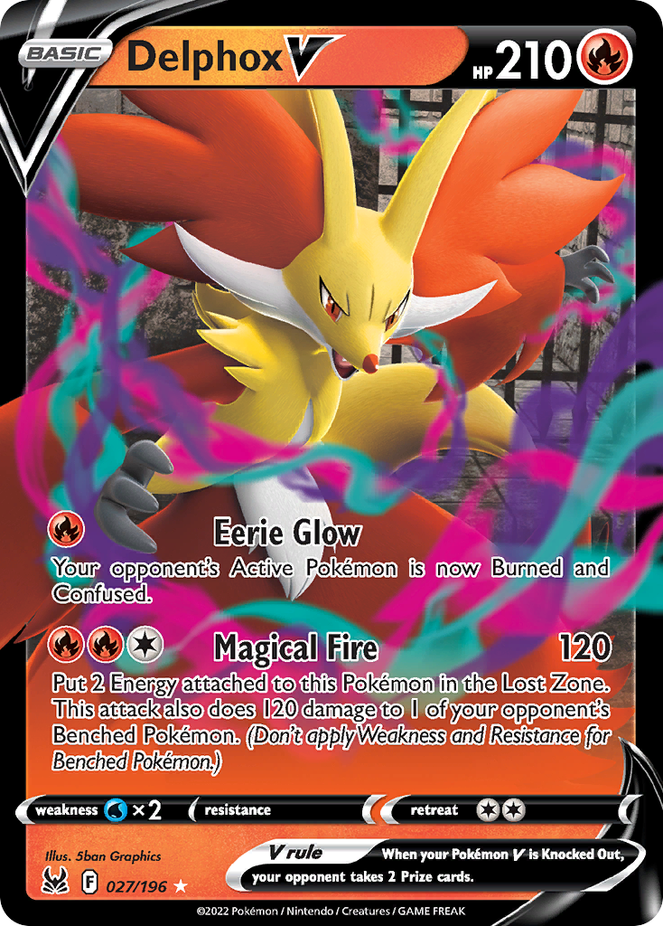 Delphox V — illustrated card