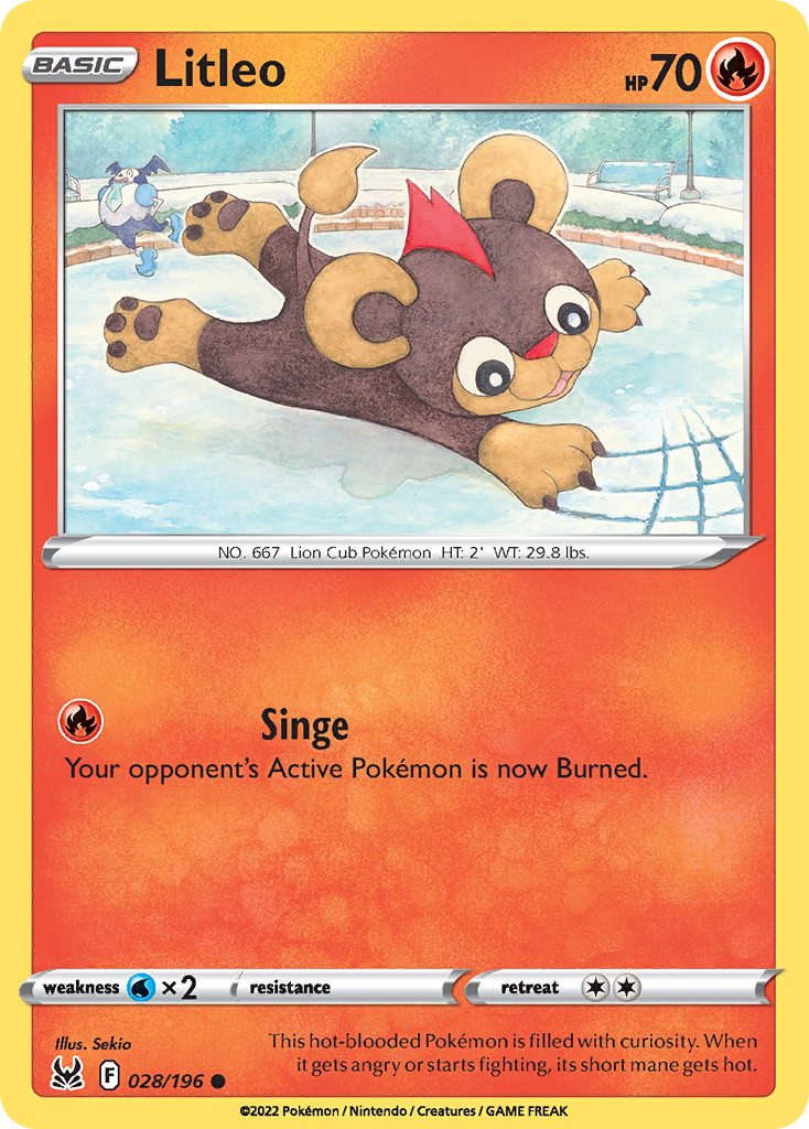 Litleo — illustrated card