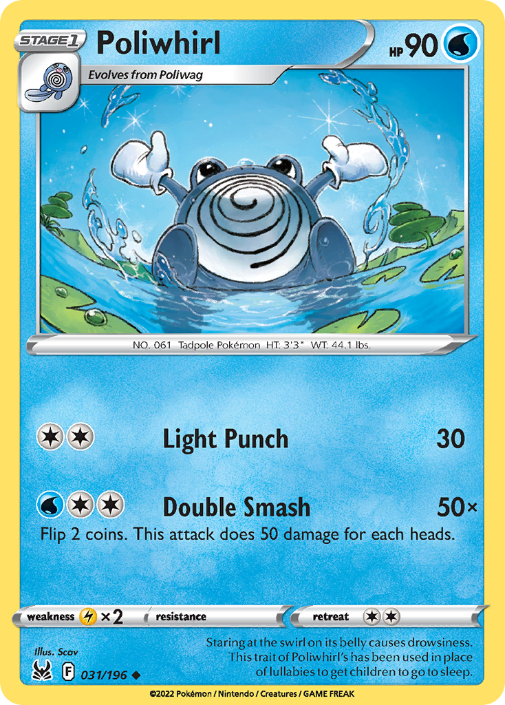 Poliwhirl — illustrated card