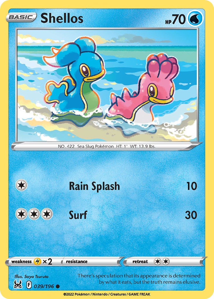 Shellos — illustrated card