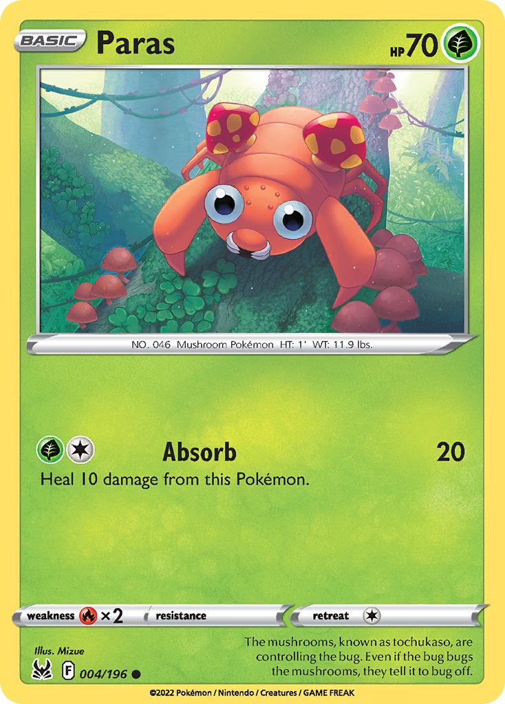 Paras — illustrated card