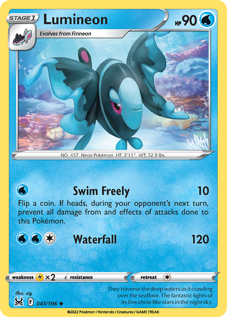 Lumineon — illustrated card