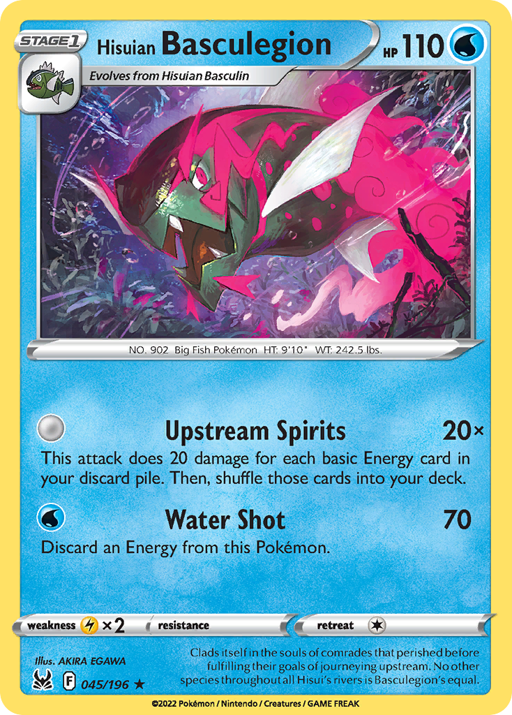 Hisuian Basculegion — illustrated card