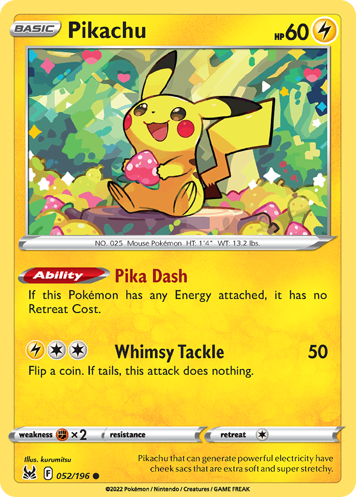 Pikachu — illustrated card