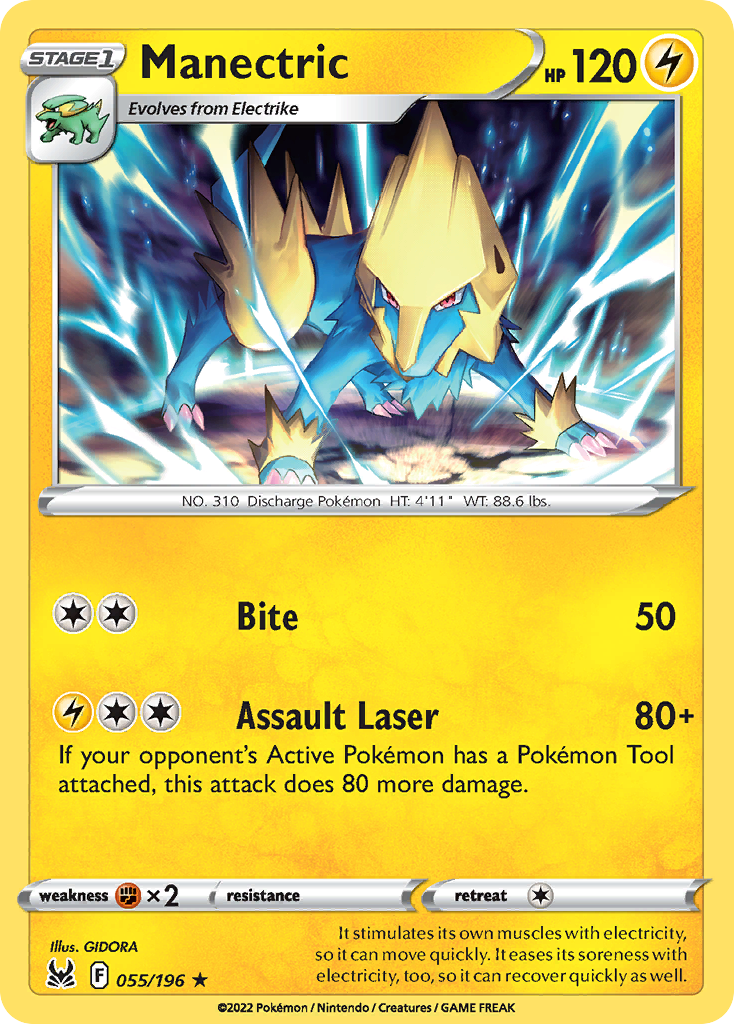 Manectric — illustrated card