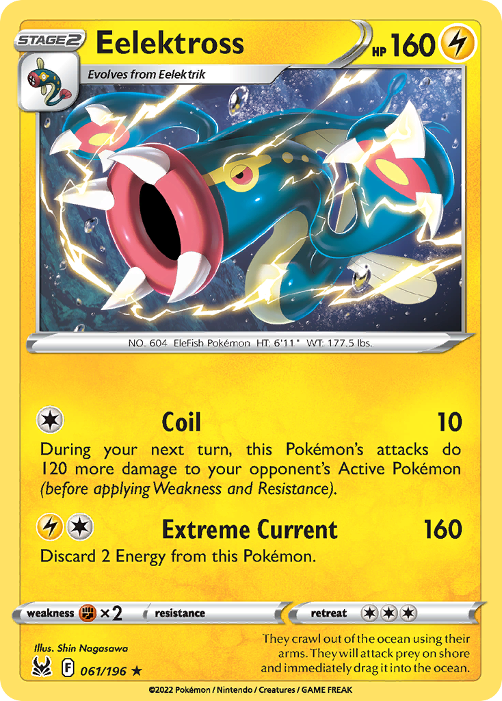 Eelektross — illustrated card