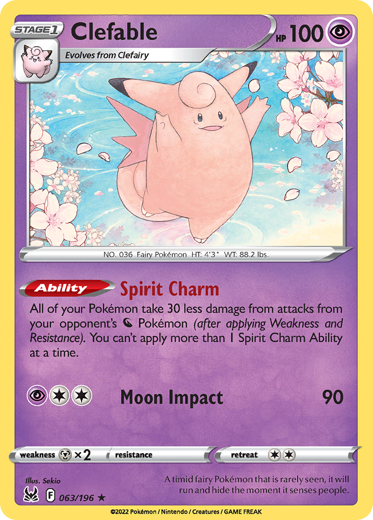 Clefable — illustrated card