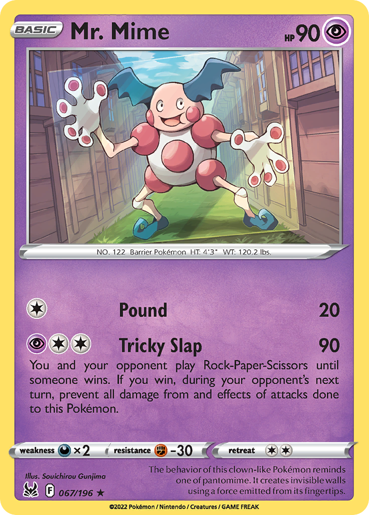 Mr. Mime — illustrated card