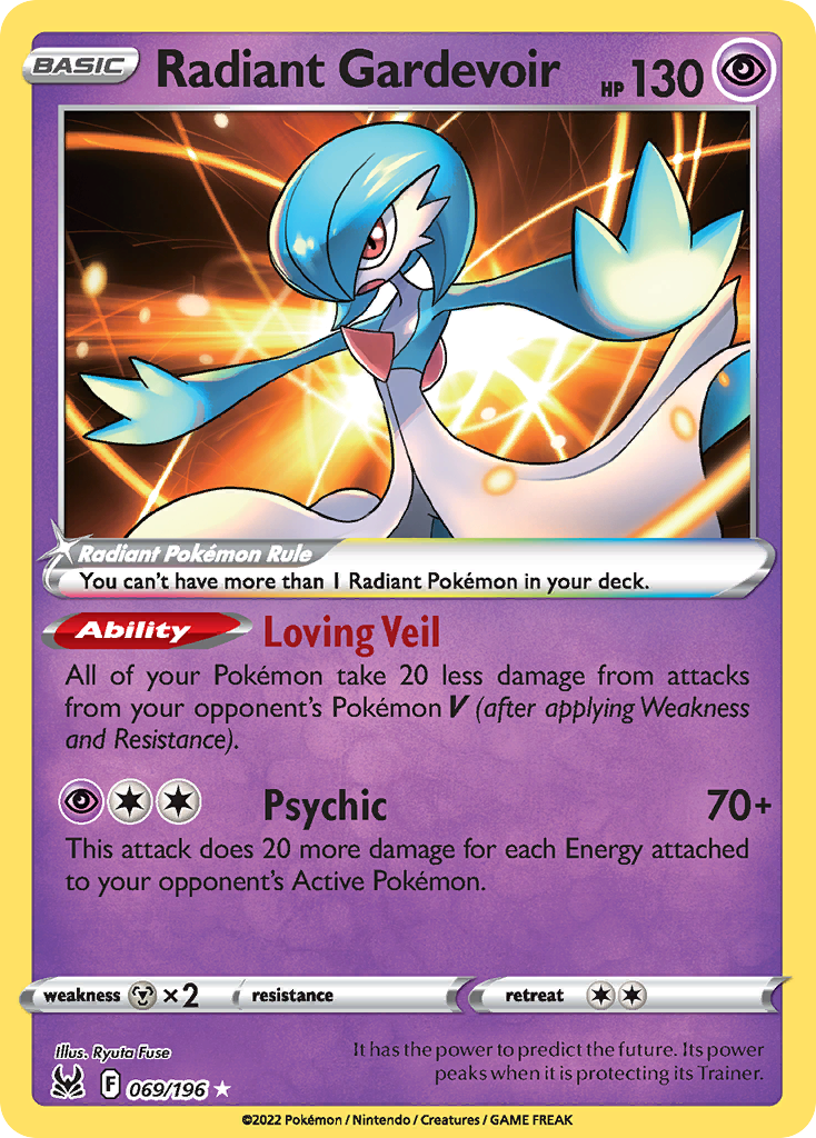 Radiant Gardevoir — illustrated card