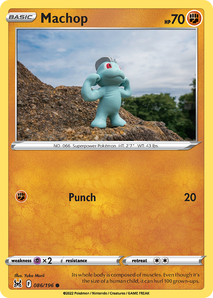 Machop — illustrated card