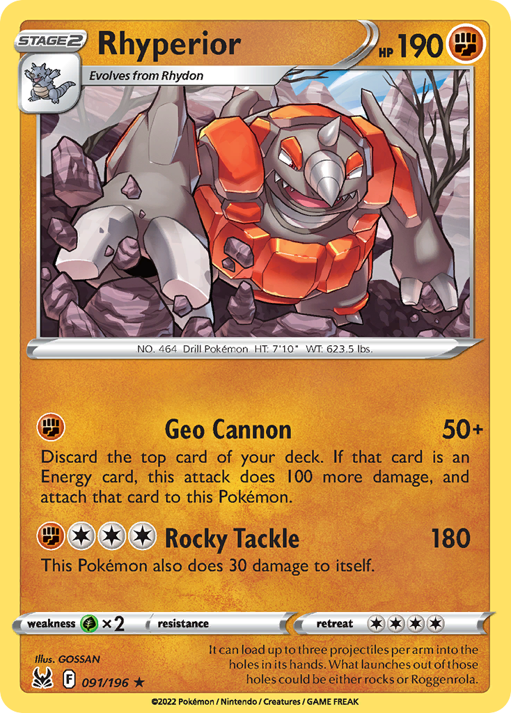 Rhyperior — illustrated card
