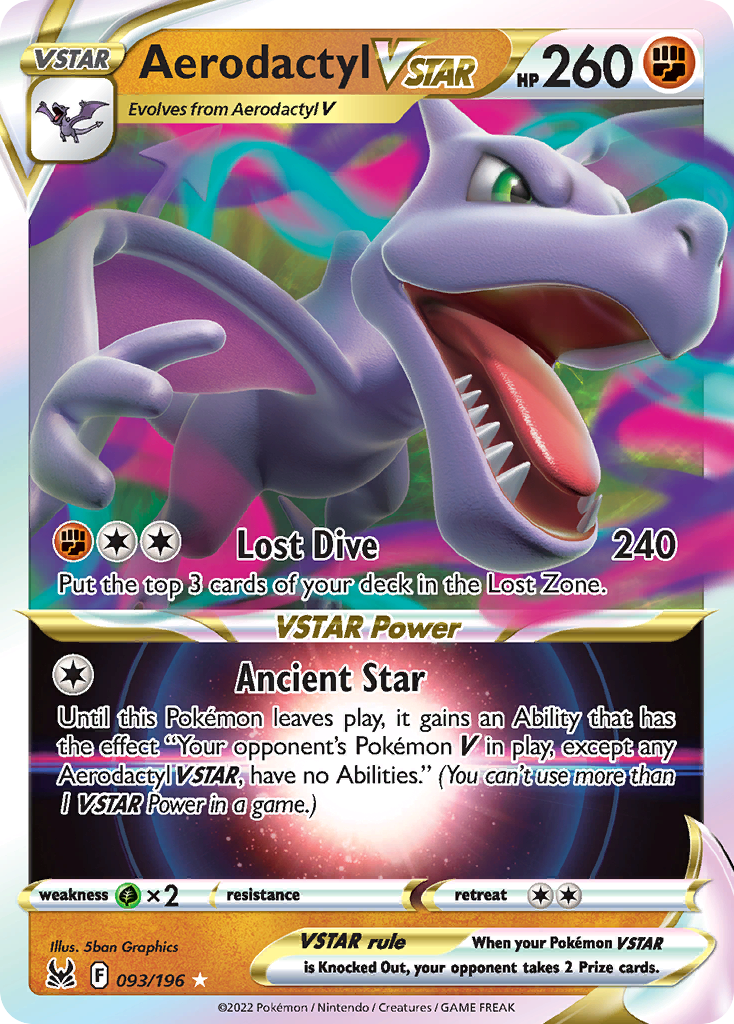Aerodactyl VSTAR — illustrated card