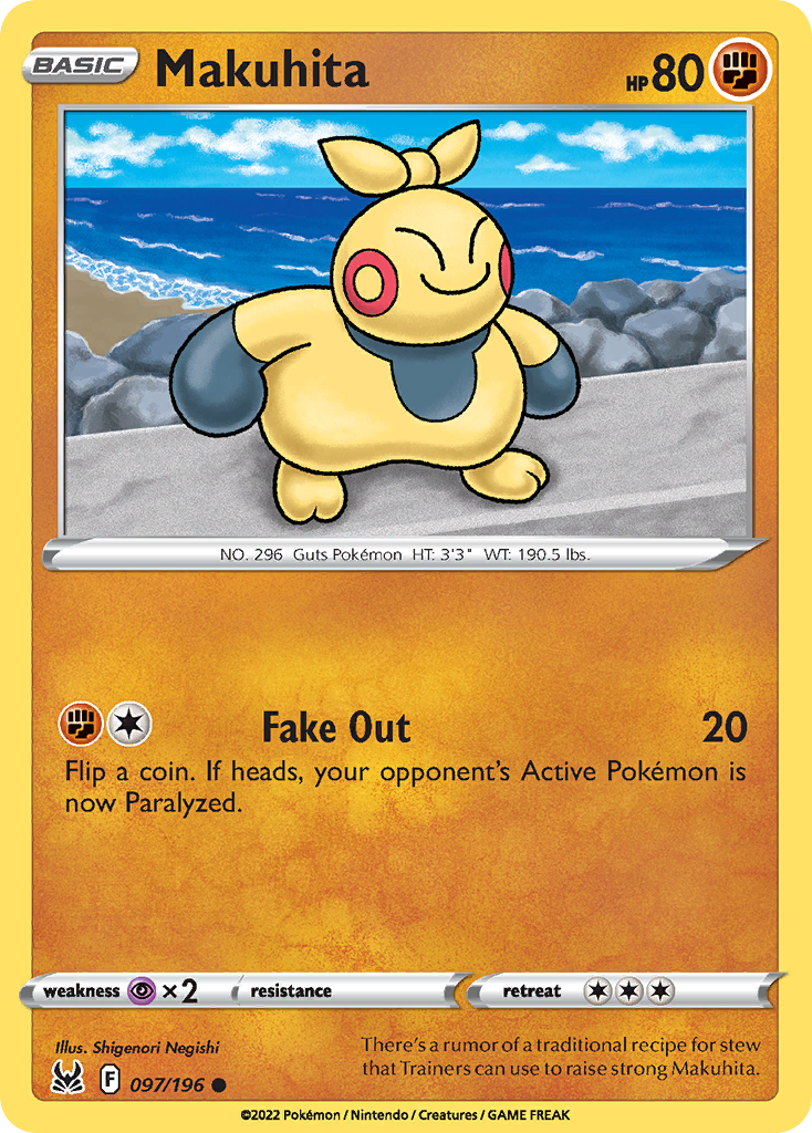 Makuhita — illustrated card