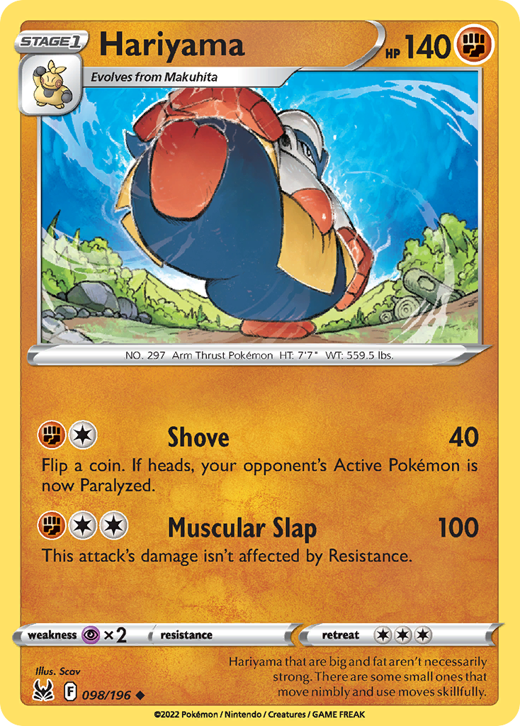 Hariyama — illustrated card