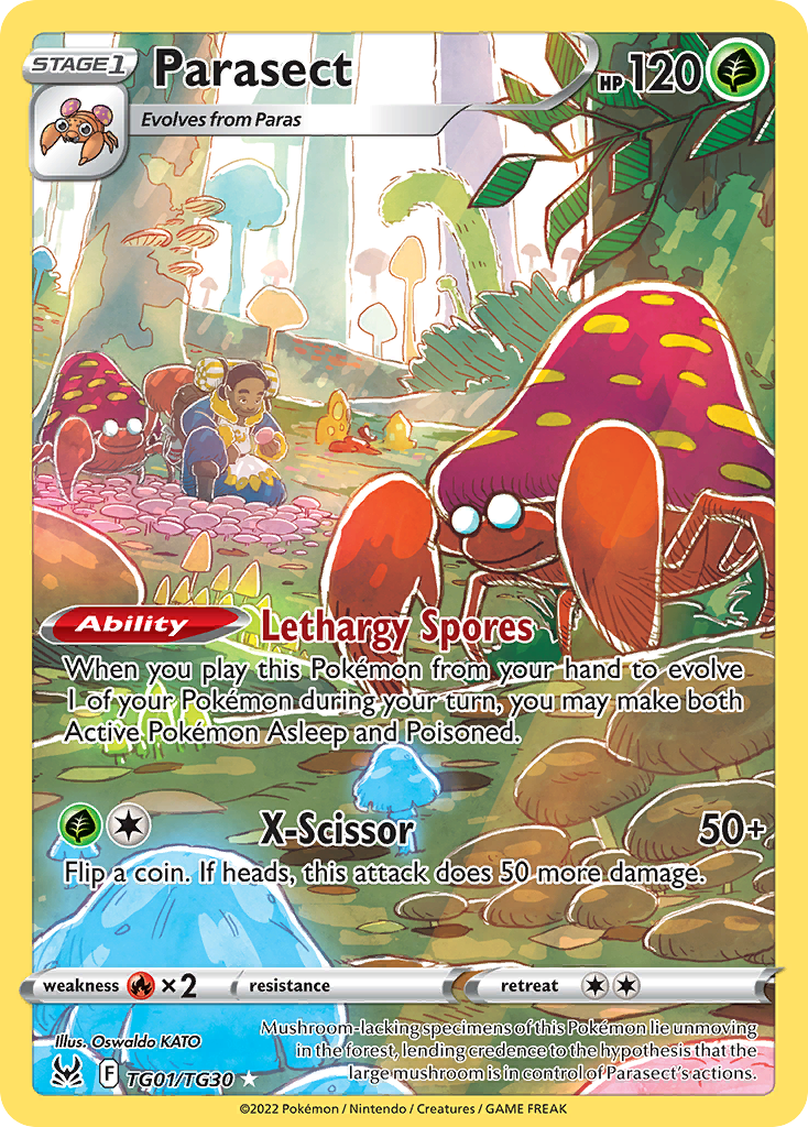 Parasect — illustrated card