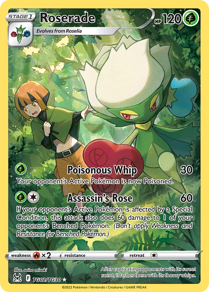 Roserade — illustrated card