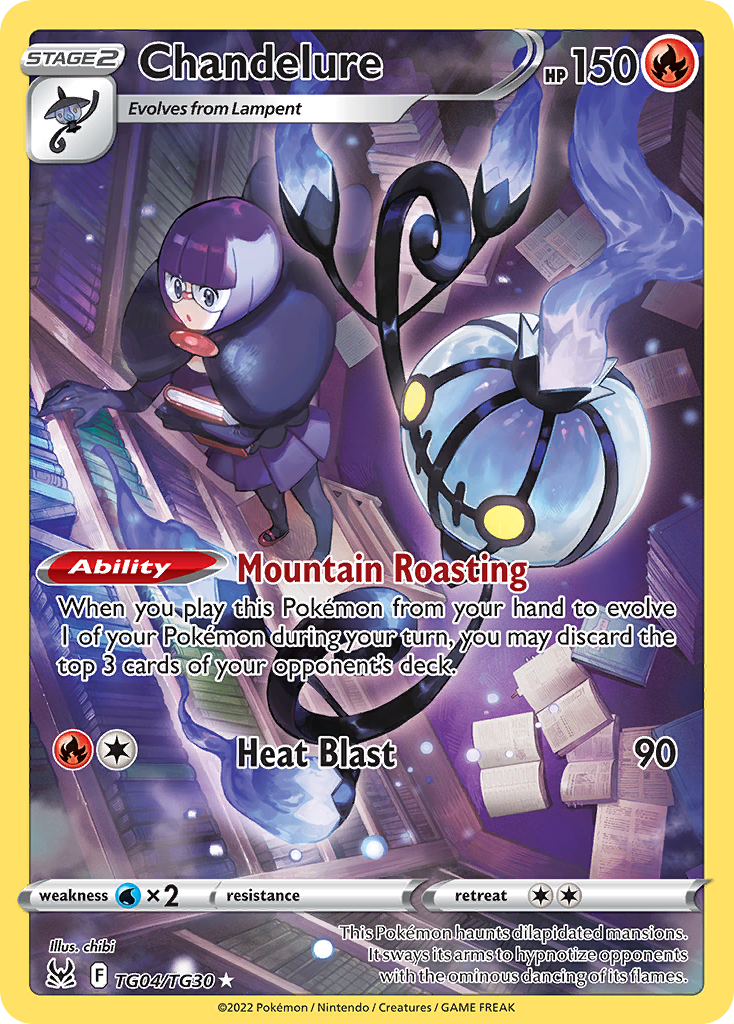 Chandelure — illustrated card