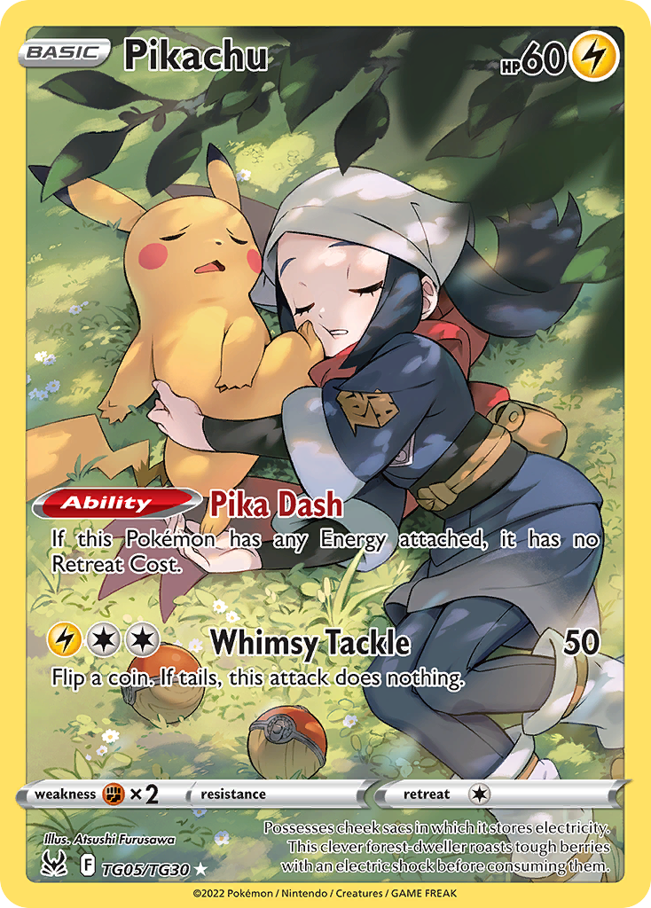 Pikachu — illustrated card