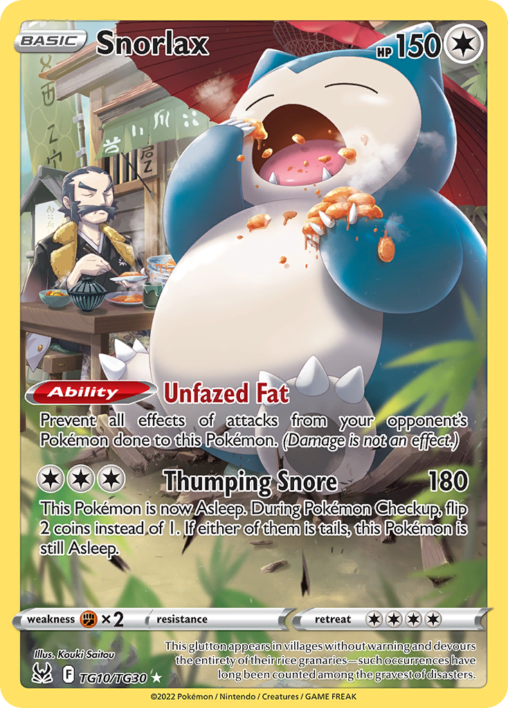 Snorlax — illustrated card