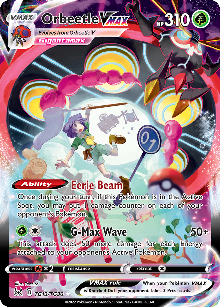 Orbeetle VMAX — illustrated card