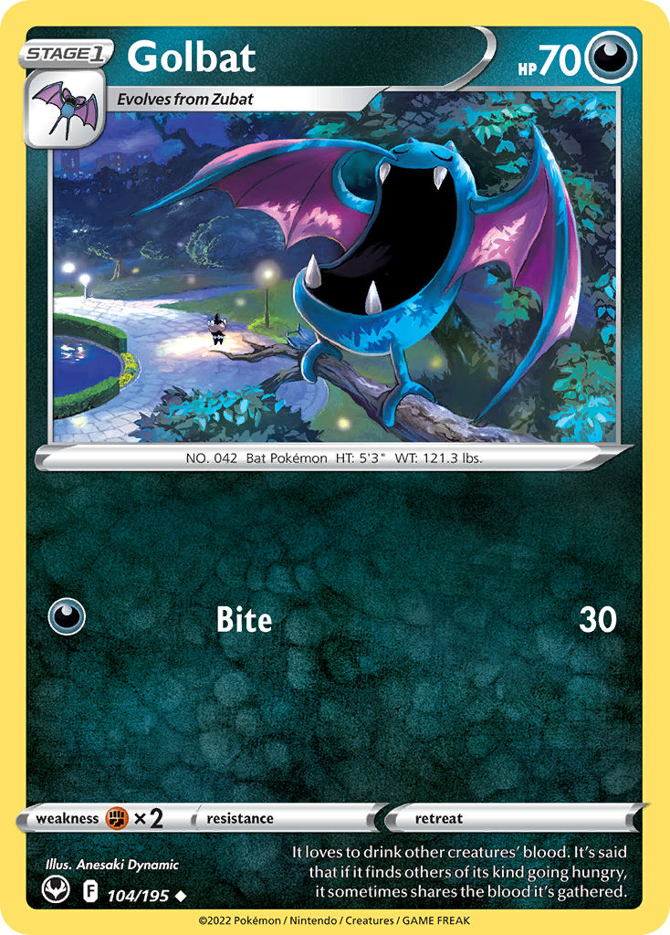 Golbat — illustrated card