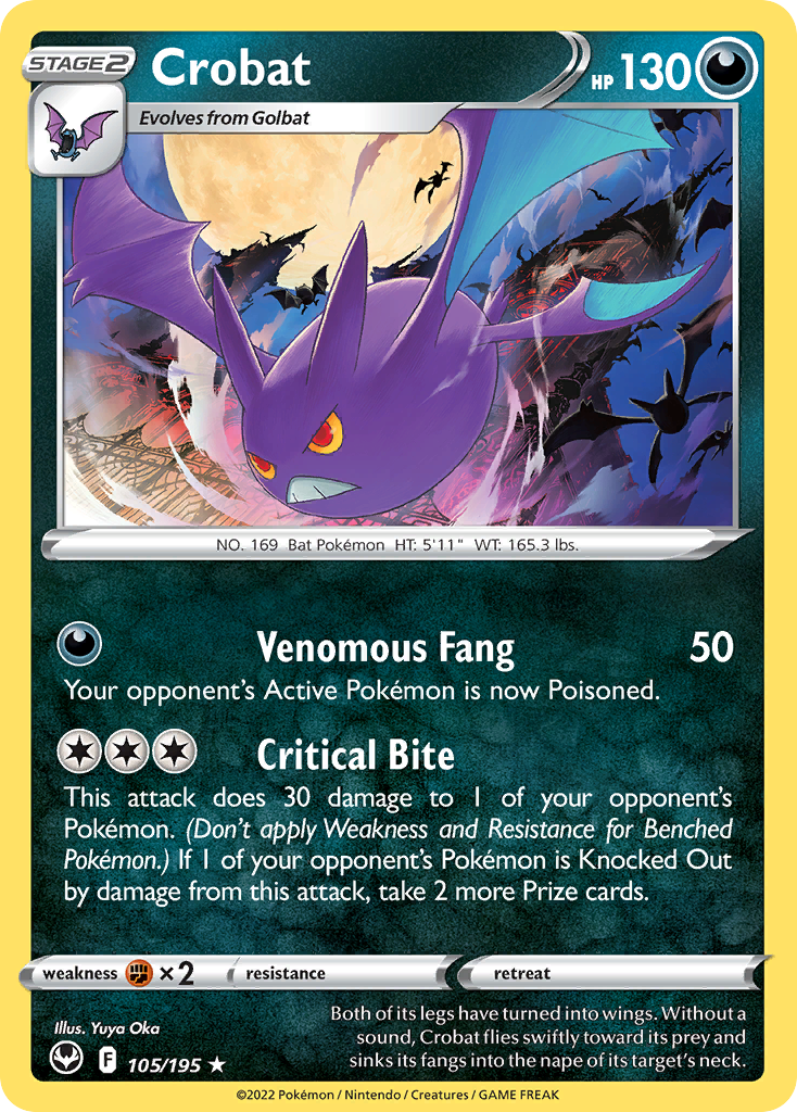 Crobat — illustrated card
