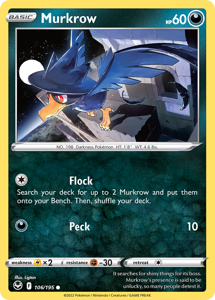 Murkrow — illustrated card