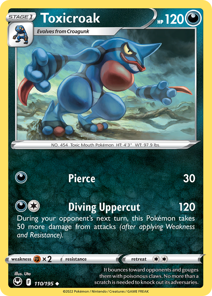Toxicroak — illustrated card
