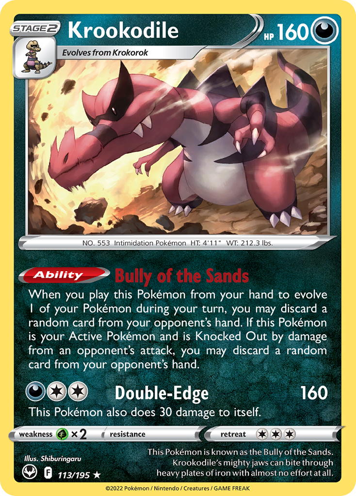 Krookodile — illustrated card