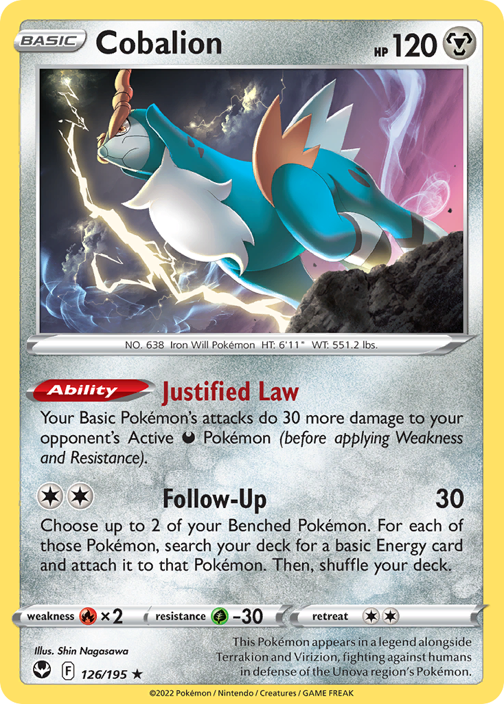Cobalion — illustrated card