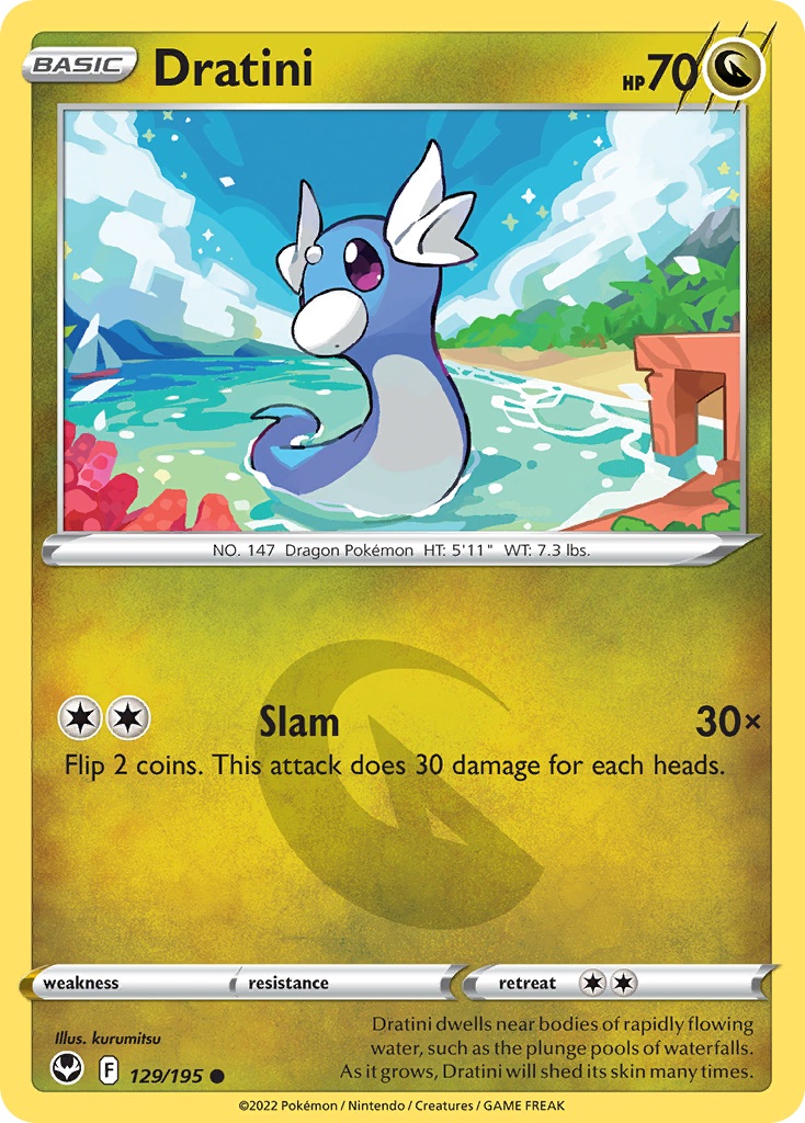 Dratini — illustrated card