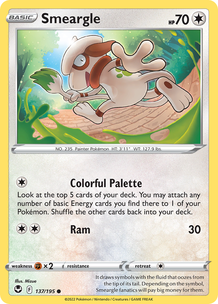 Smeargle — illustrated card