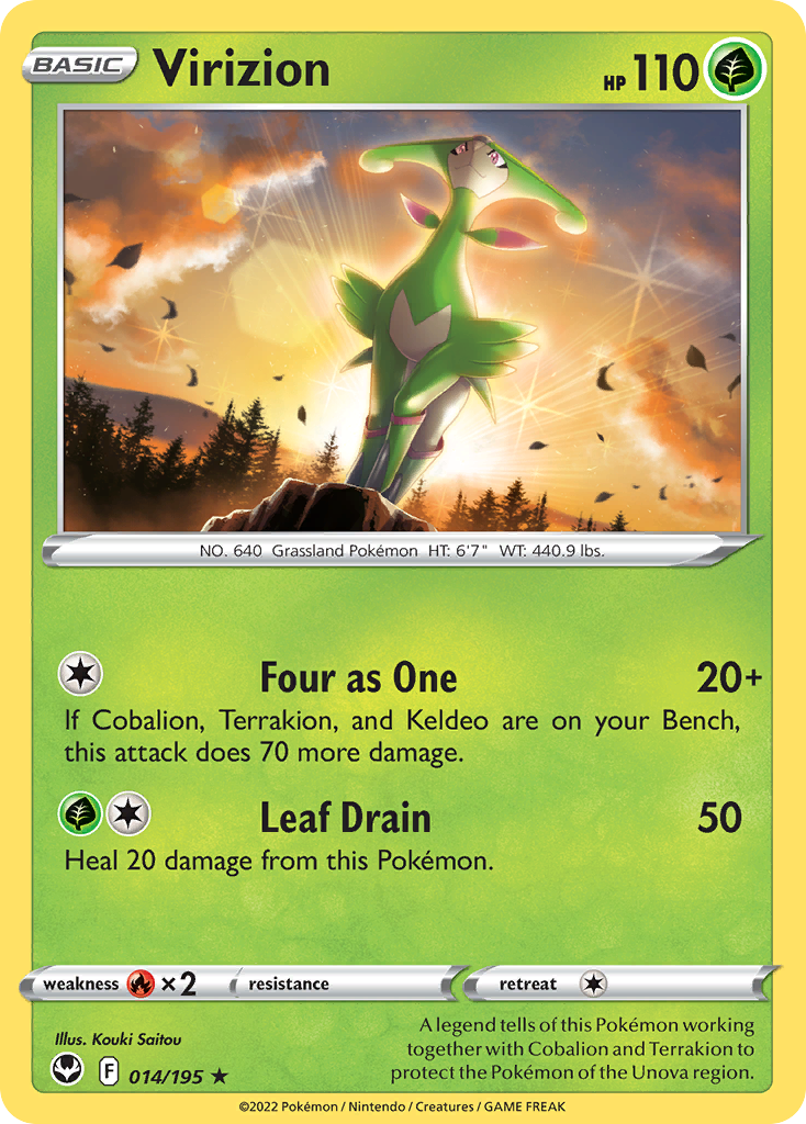 Virizion — illustrated card