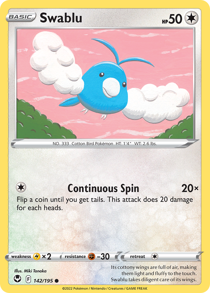Swablu — illustrated card