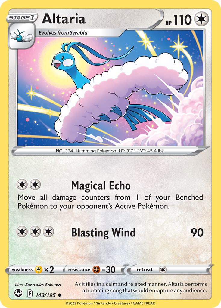 Altaria — illustrated card