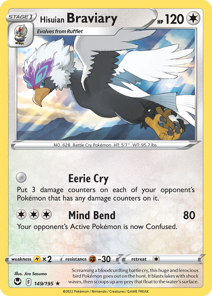 Hisuian Braviary — illustrated card