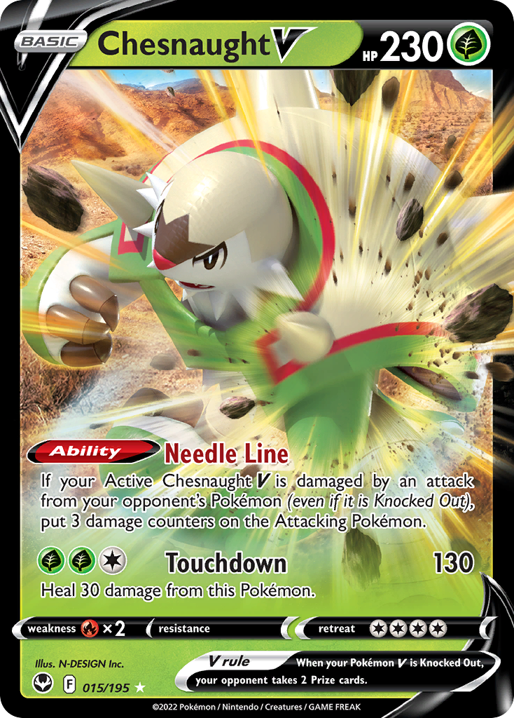 Chesnaught V — illustrated card