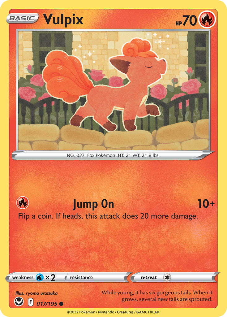 Vulpix — illustrated card