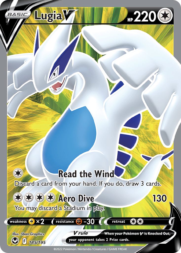 Lugia V — illustrated card