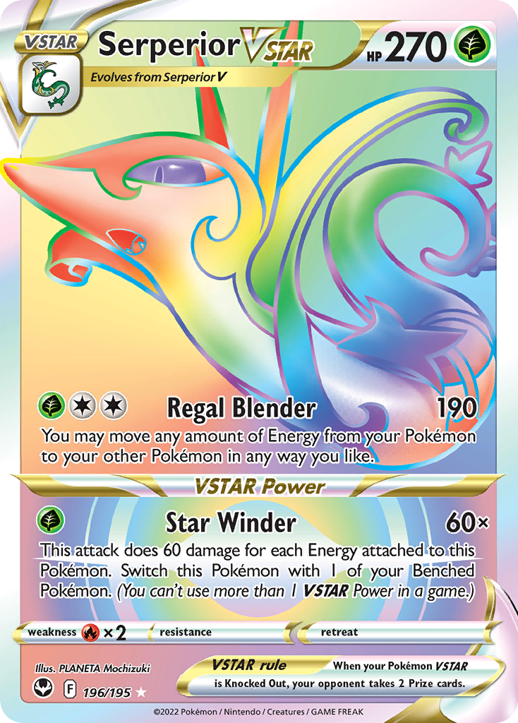 Serperior VSTAR — illustrated card
