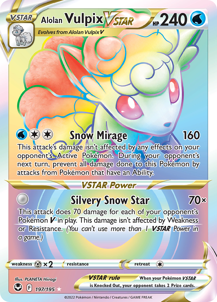 Alolan Vulpix VSTAR — illustrated card